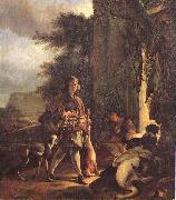 Jan Weenix After the Hunt oil on canvas